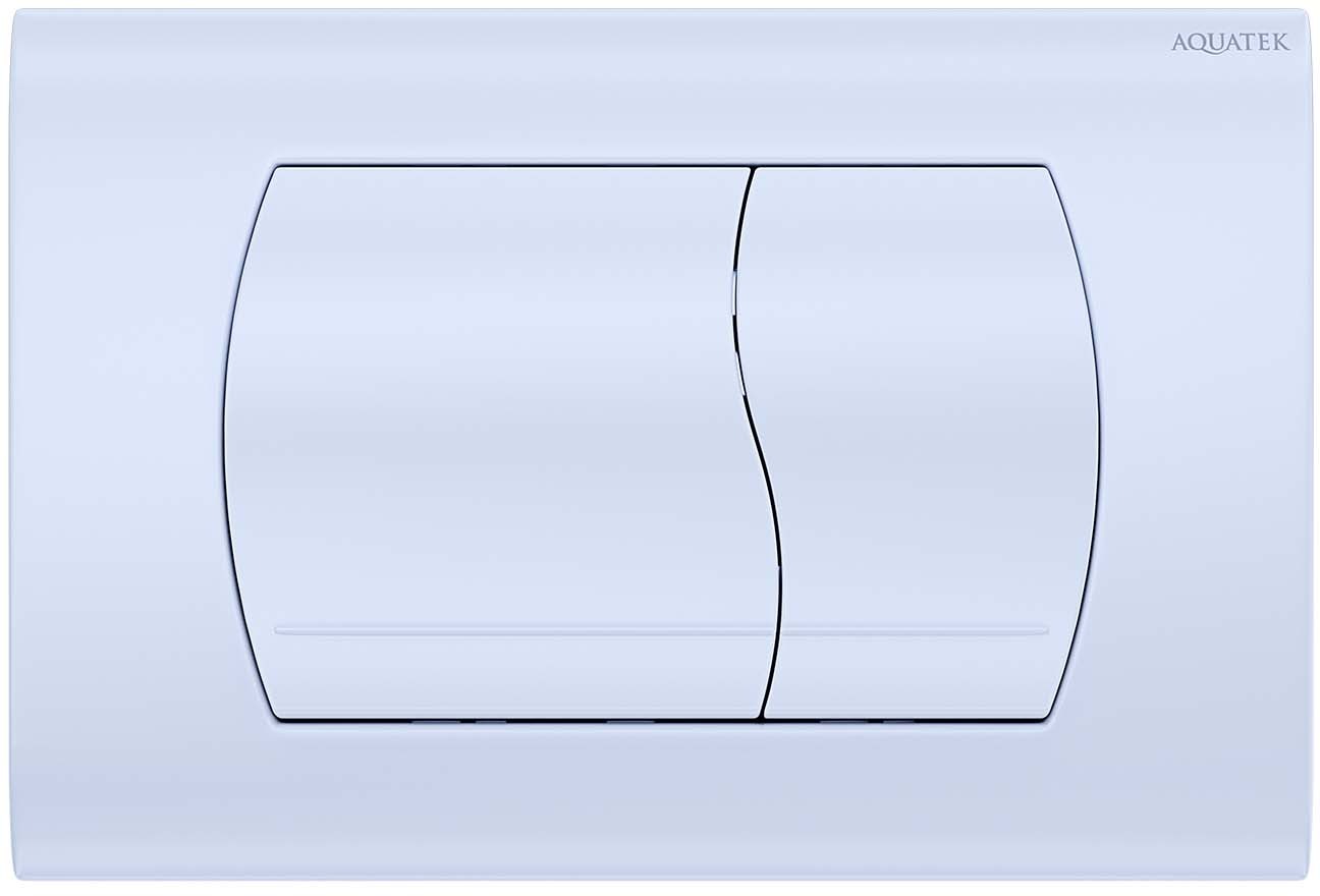 Панель смыва Kordi KDI-0000046 белый глянец прямоугольные кнопки KDI-0000046