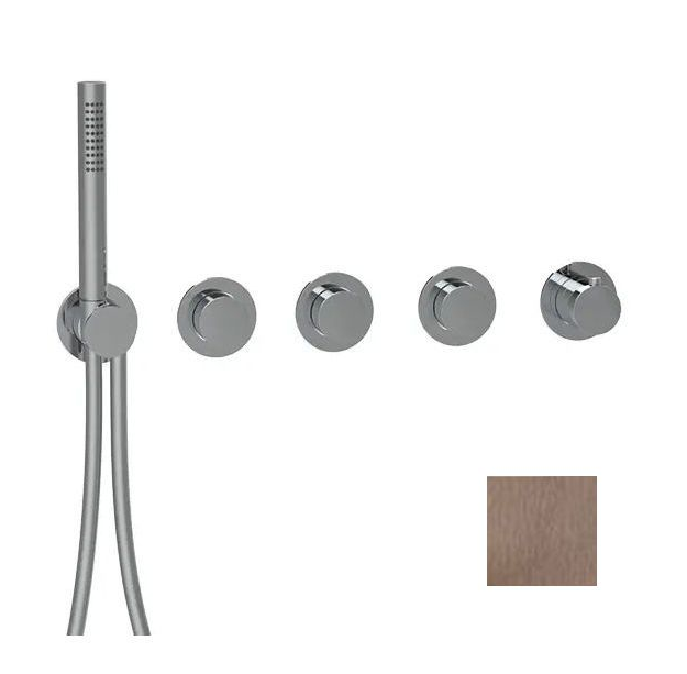 Смеситель для душа встраиваемый Almar Water Control Modular на 3 потребителя никель брашированный E180434NB