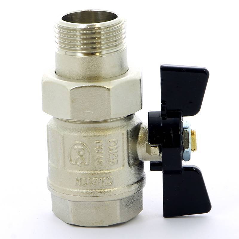 Кран шаровой Bugatti New Jersey 1 НР-ВР с американкой бабочка 09220006