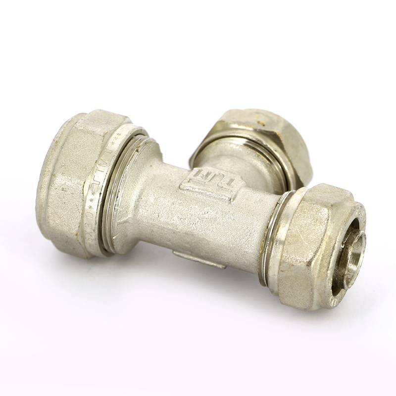 Тройник обжимной никелированный Tiemme 26х20х20 1600080