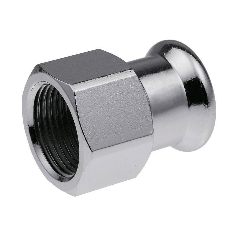 Муфта пресс с внутренней резьбой KAN-therm Steel 22 x 1/2 оцинкованная сталь 1509044008