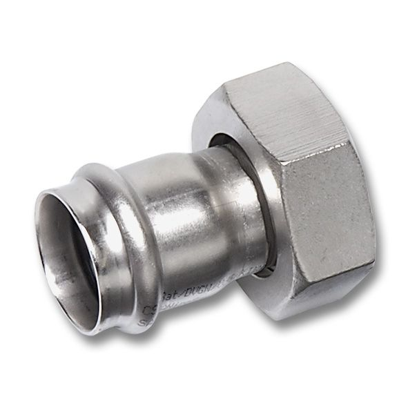 Муфта Sanha NiroPress 316L с накидной гайкой ВПр-ВР ø42x2 9359M.3