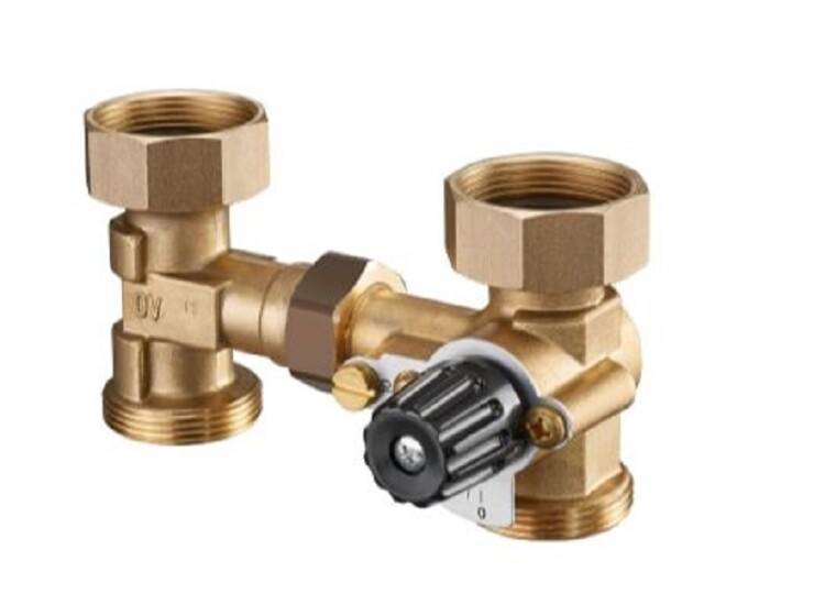 Группа быстрого монтажа Oventrop Regumat M3-180 Ду25 со смесителем 1350281