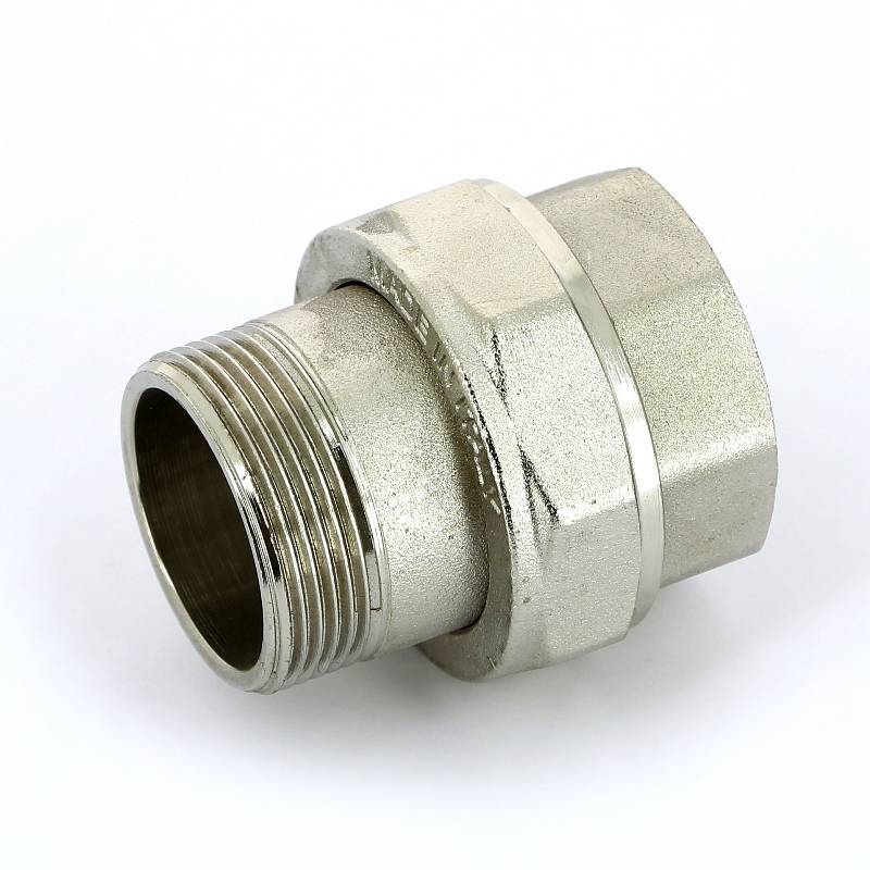 Разъемное соединение НВ Uni-Fitt прямое никелированное с плоской прокладкой 1 1/2 656N6000