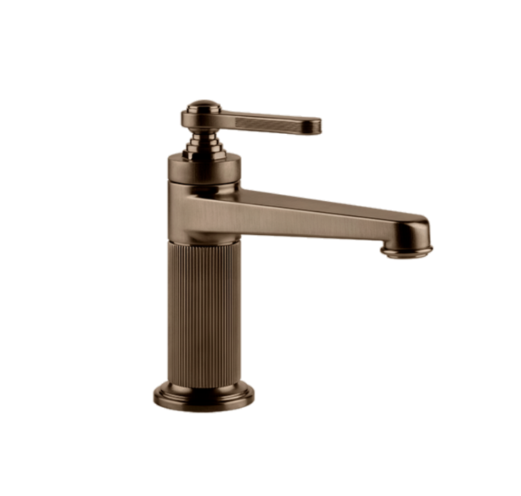 Смеситель для раковины Gessi VENTI20 на столешницу бронза PVD 65002761