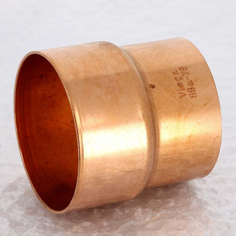 Муфта редукционная медная Viega 89х76.1 мм под пайку 132866