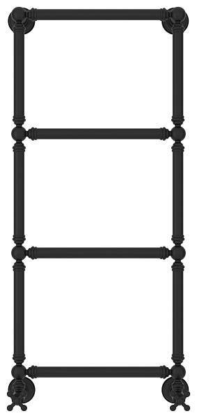 Полотенцесушитель водяной Сунержа Ренессанс 400x960 мм матовый черный 31-0280-9640