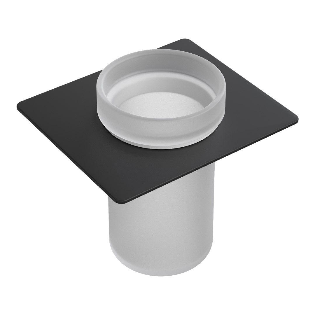 Стакан для зубных щеток подвесной Boheme Space стеклянный черный 10966-B-TUM