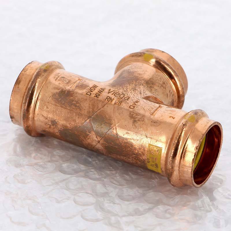 Тройник пресс медный Viega Profipress G 28 мм 345969