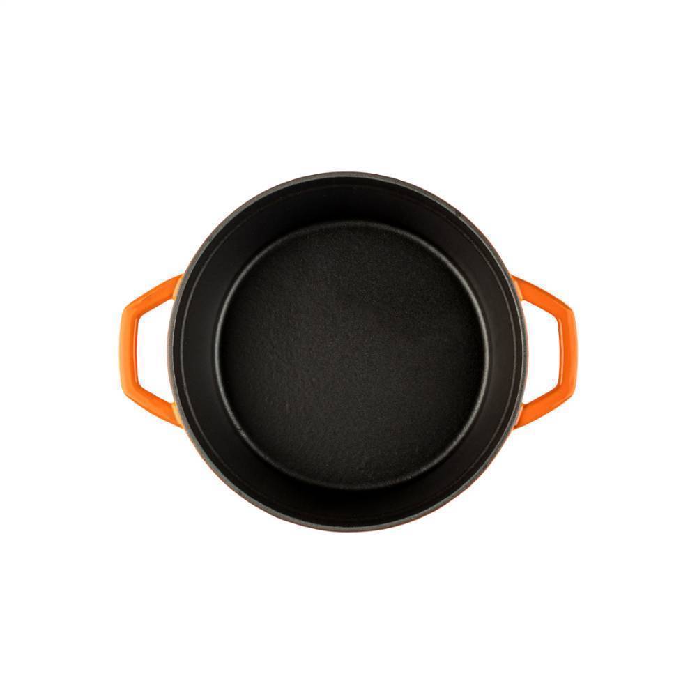 Кастрюля глубокая Hascevher Yeni Derin 24 см оранжевая A906524