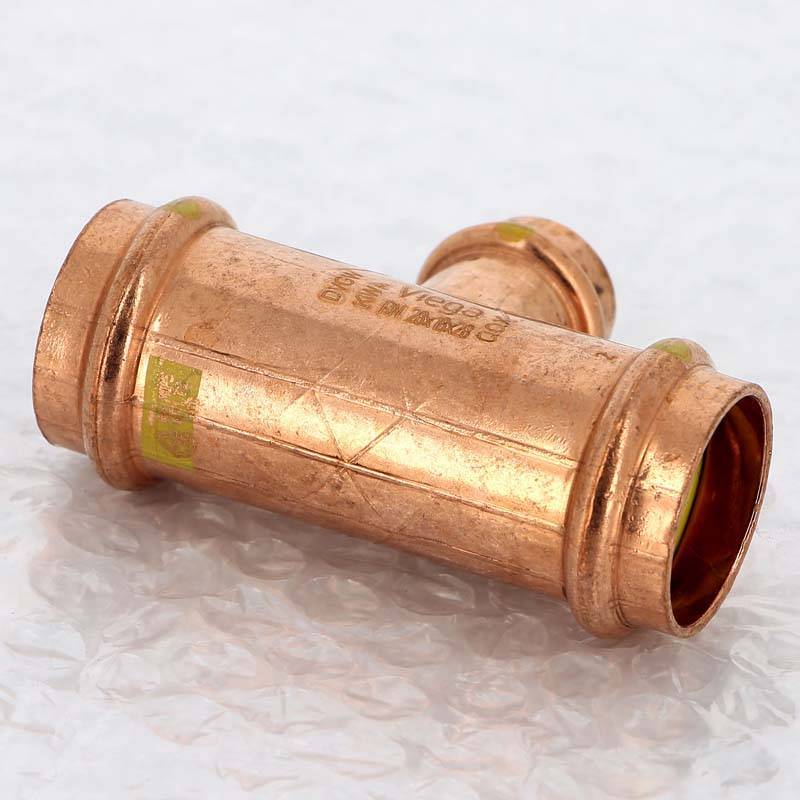 Тройник пресс медный Viega Profipress G 28x18x28 мм 633851