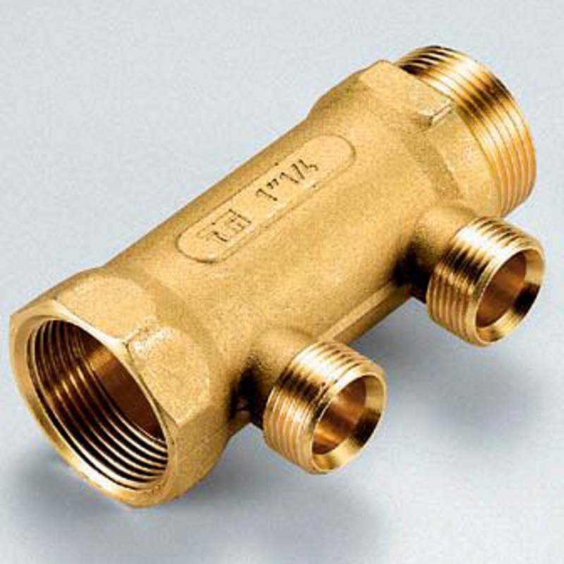 Коллектор распределительный Tiemme 1 1/4 НВ 2 выхода 3/4 EK 50 мм 1910028