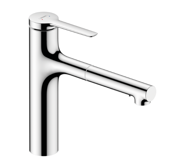 Смеситель для кухни Hansgrohe Zesis M33 с вытяжным спреем 2 режима цвет хром 74823000