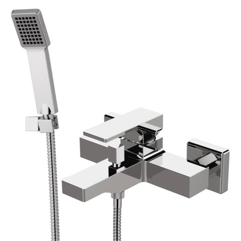 Смеситель для ванны Remer Absolute AU02 с душевым набором хром AU02