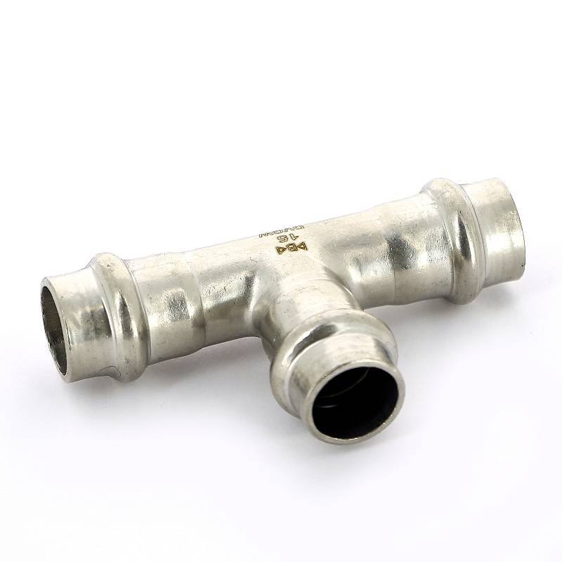 Тройник пресс IBP 15 мм нержавеющая сталь PS5130 0151515