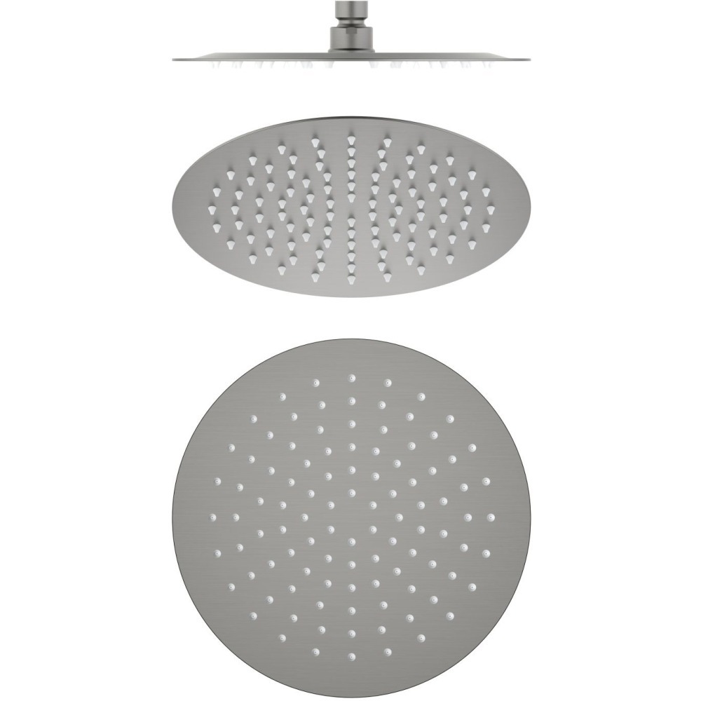 Верхний душ Aquanet AQ2073BGM круглый 250х2 мм оружейная сталь AQ2073BGM