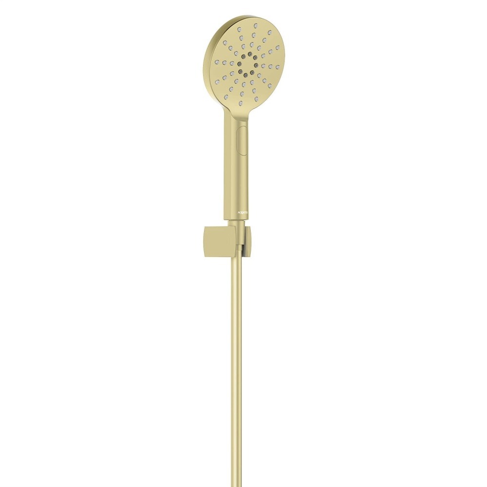 Душевой набор Aquanet Оберон Select 120 3jet шлифованное золото AQ2033BG