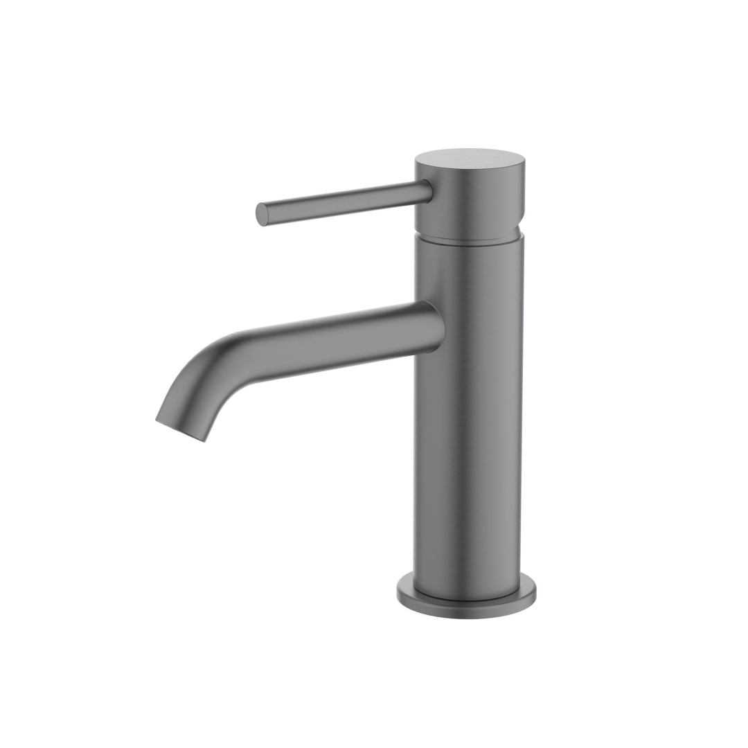 Смеситель для раковины Aquanet Европа AQ1310BGM без донного клапана оружейная сталь AQ1310BGM