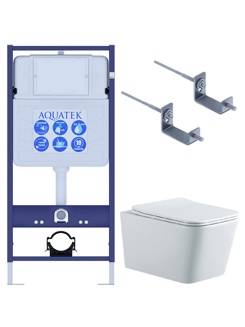 Комплект инсталляция с унитазом Aquatek Либра New (INS-0000012, KKI-0000002, AQ0530N-00) ЛИБРА N KKI2