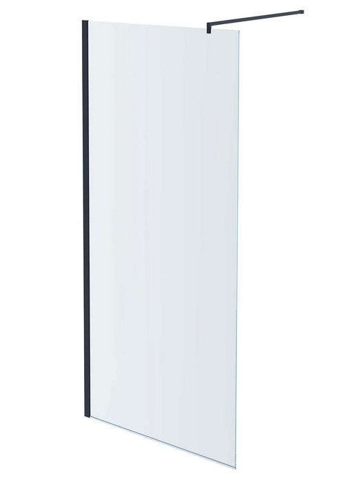 Душевая перегородка Aquanet Walk In WIW 08020GM 800x2000 мм с держателем оружейная сталь AQ WIW 08020GM