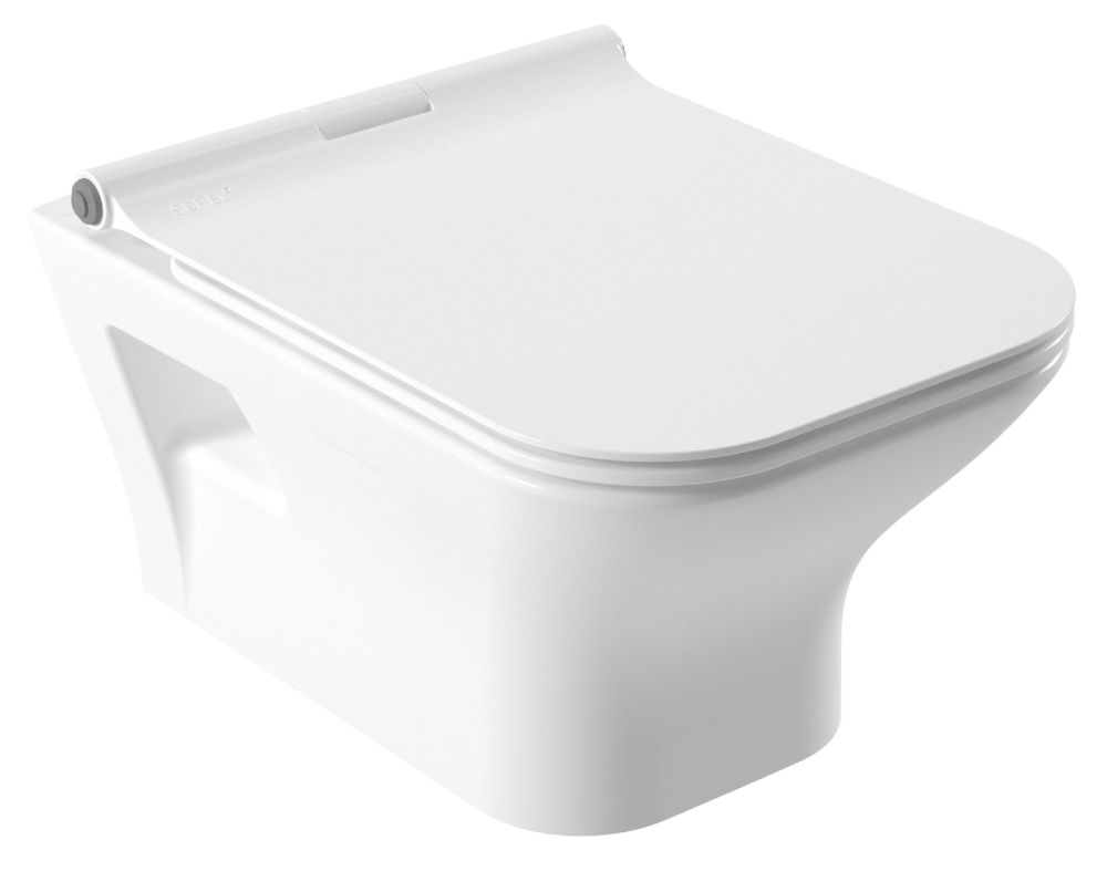 Унитаз подвесной Serel Nita с тонким сиденьем микролифт NT10SL