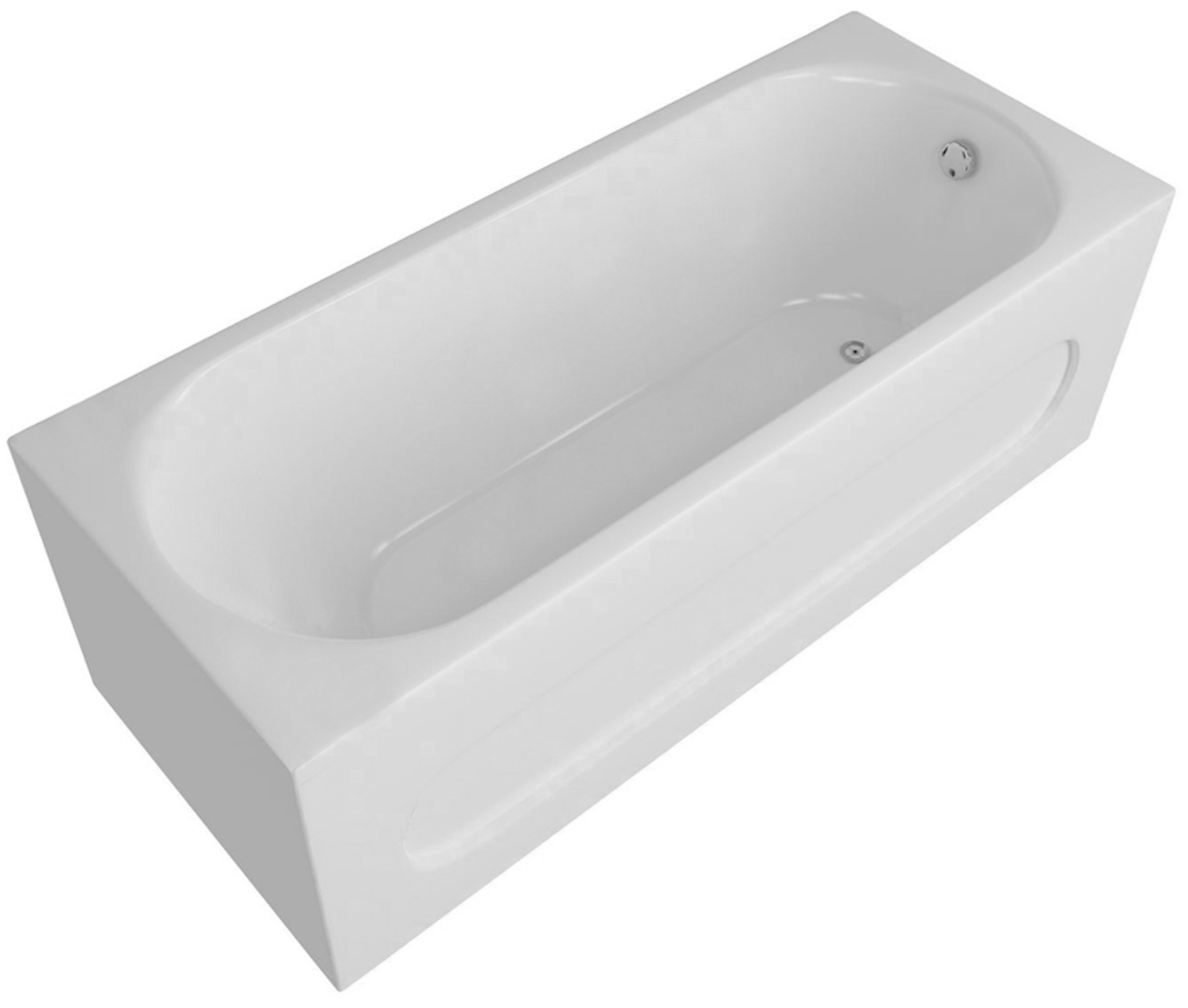 Ванна акриловая Triton Оберон 160х70 см с экраном слив справа OBR160-0000041