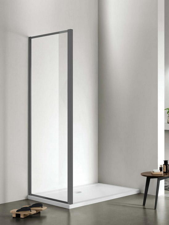 Душевая стенка неподвижная Aquanet Ari WA 10020GM 1000x2000 мм оружейная сталь AQ ARI WA 10020GM