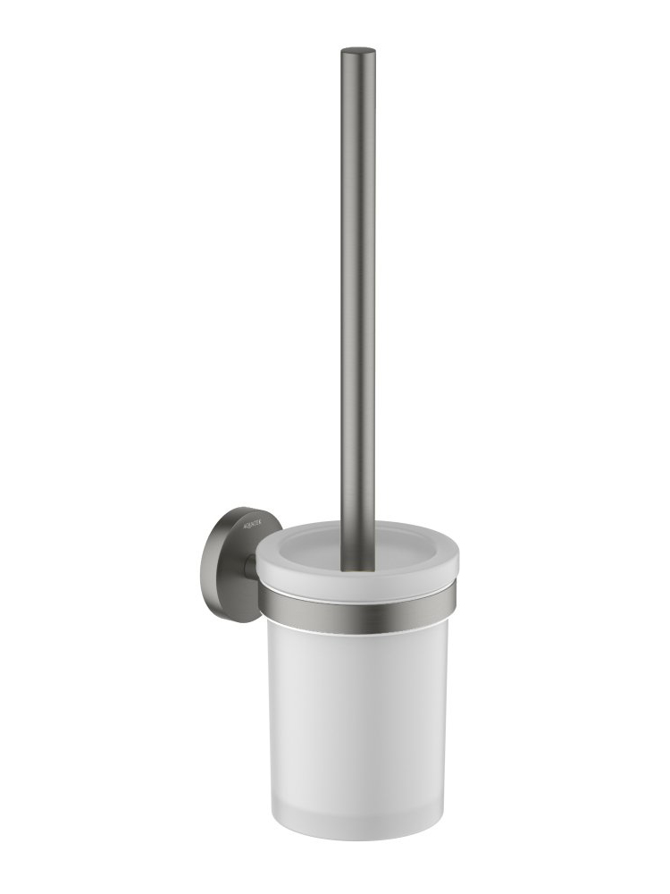 Ершик для унитаза Aquanet Европа оружейная сталь AQ4110BGM