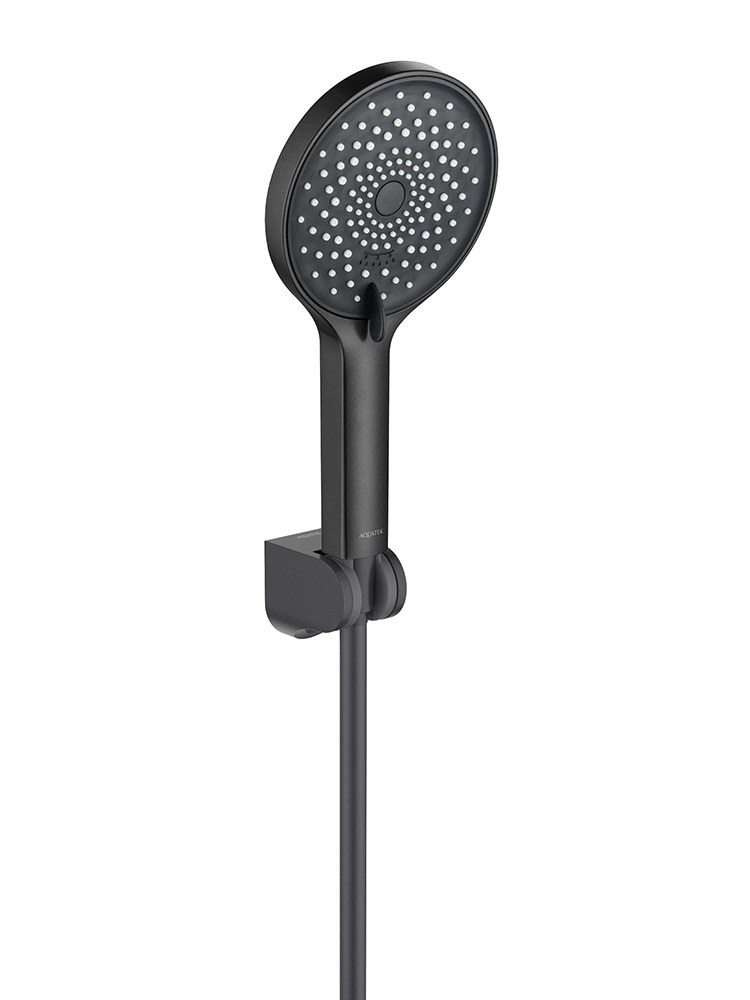 Душевой набор Aquanet Лугано 3jet матовый черный AQ2035MB