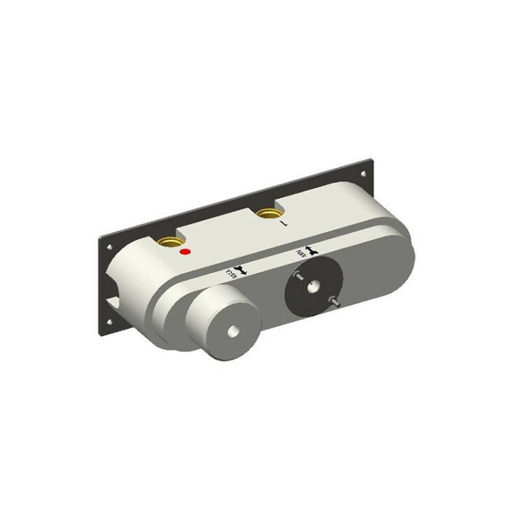 Скрытая часть для прогрессивного смесителя Carimali с держателем для душа на 3 выхода W21939CR