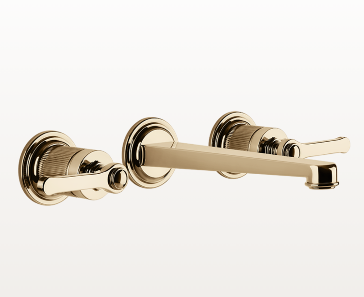 Смеситель для раковины, Gessi, VENTI20, настенный встраиваемый, цвет-Warm Bronze PVD