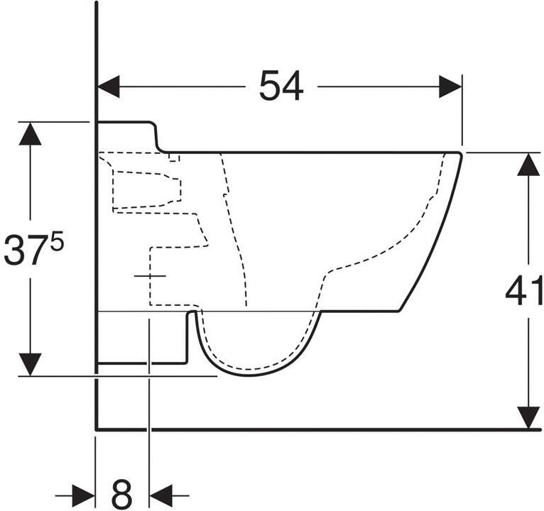 Унитаз подвесной Geberit Xeno² безободковый Rimfree 500.500.01.1