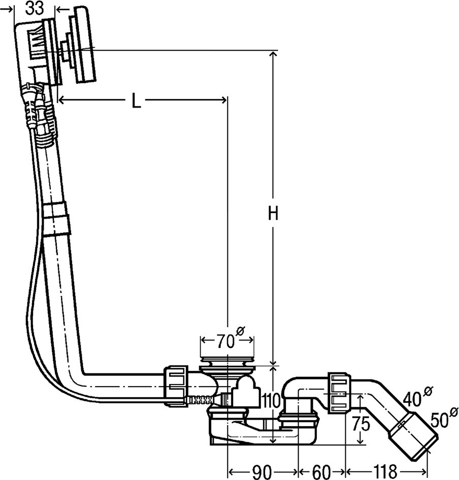 Слив-перелив с наливом Viega Multiplex Trio Visign MT9 6170.10 хром 723347