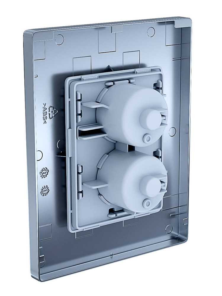 Панель смыва Berges Pneumo N оружейная сталь PNN-0000004