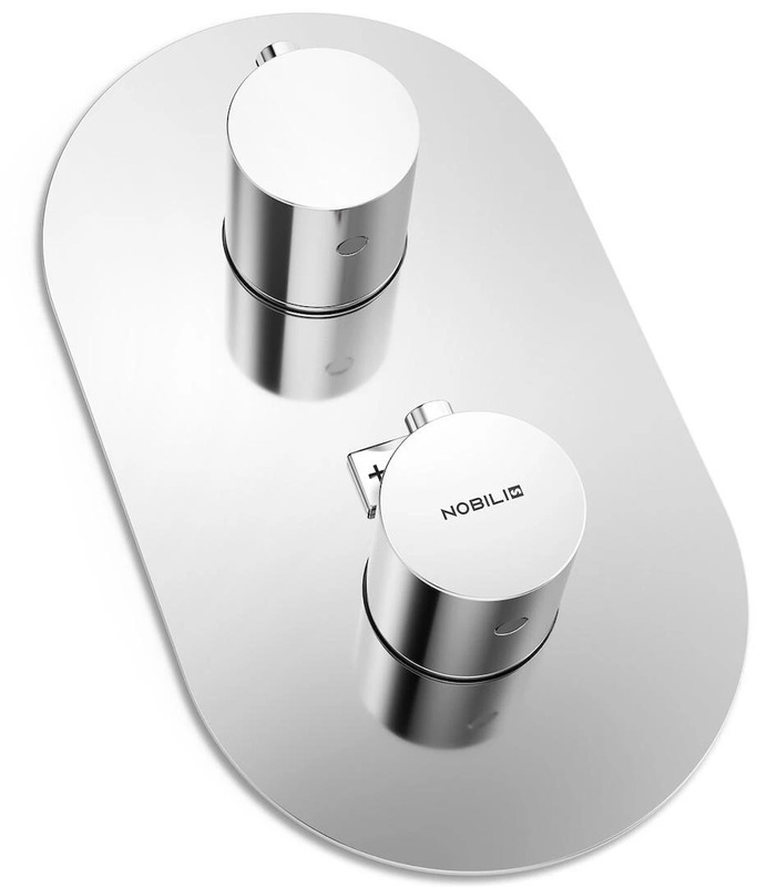 Смеситель для ванны термостатический Paffoni Live внешняя часть хром WE00102/TCR