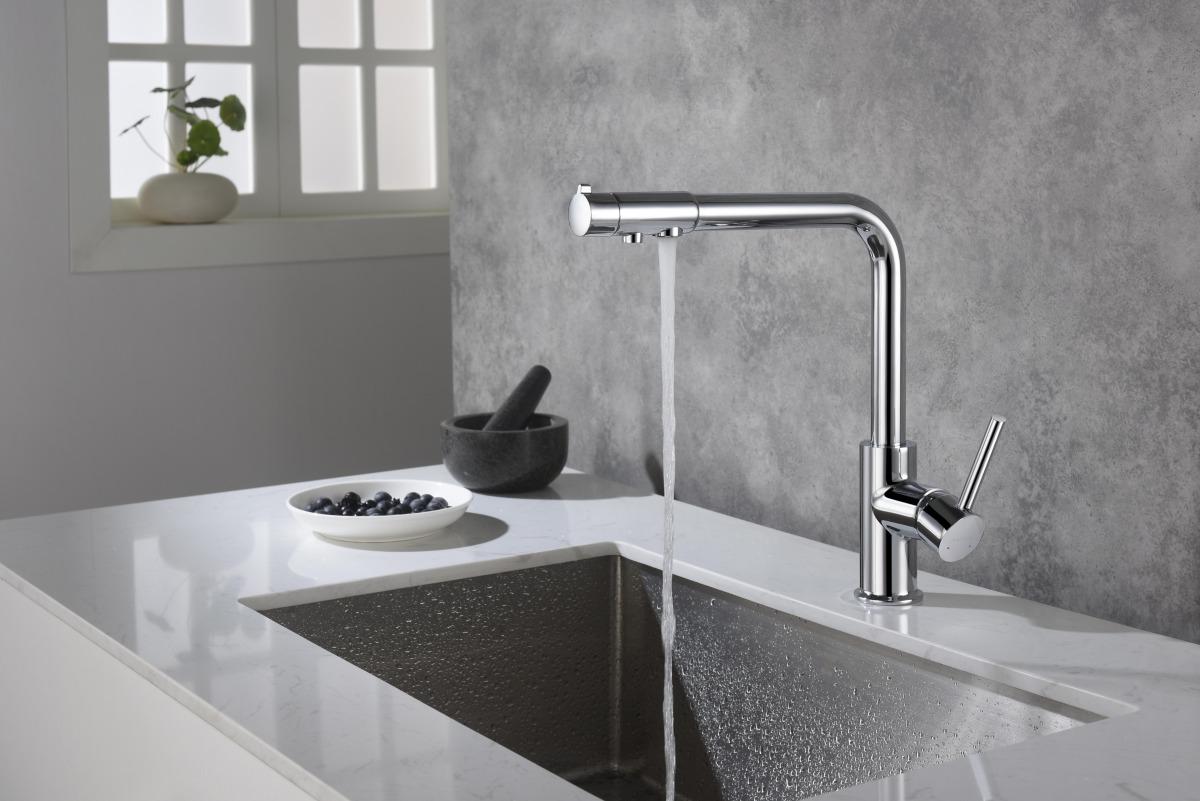 Смеситель для кухни Aquanet Европа под фильтр хром AQ1386CR