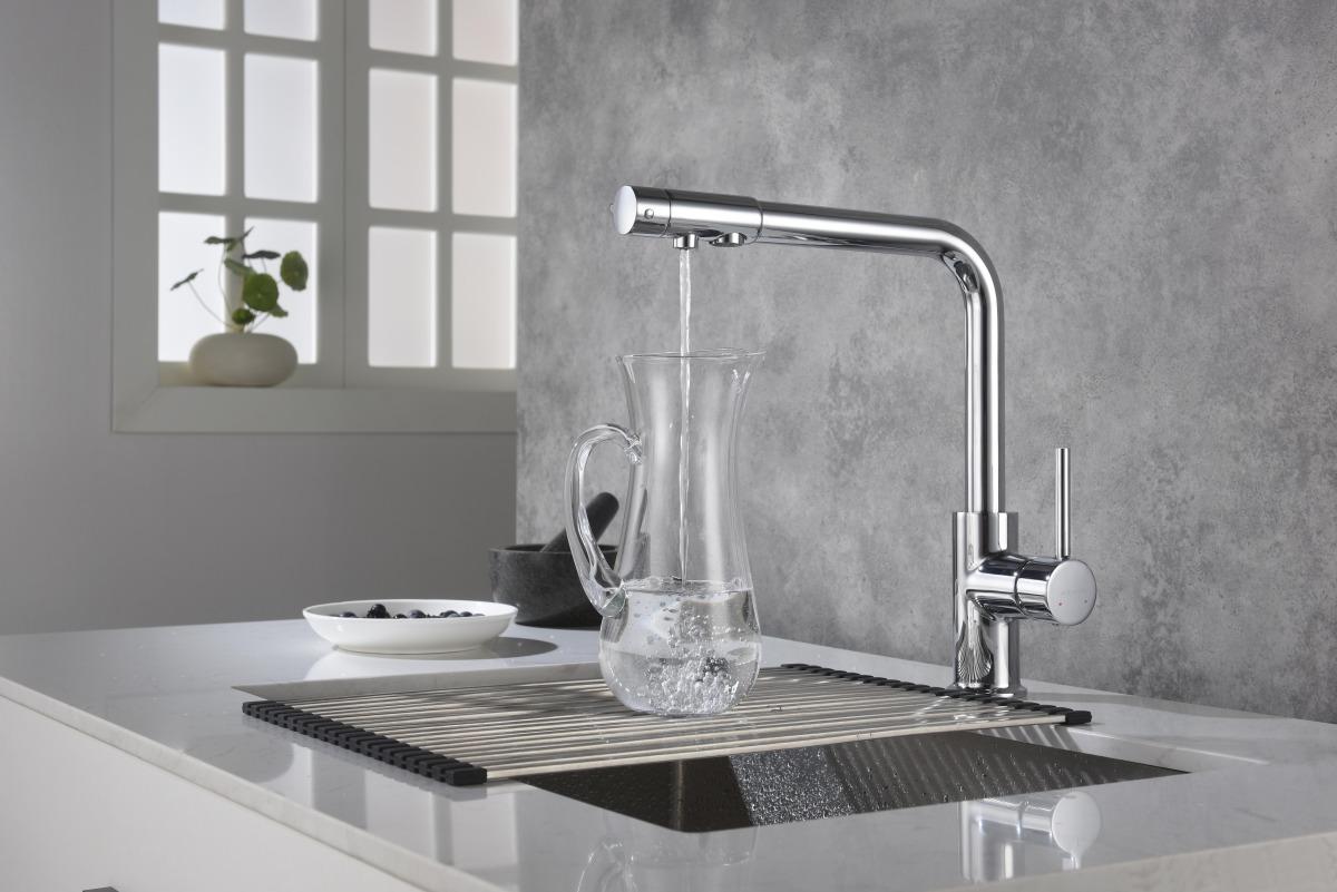 Смеситель для кухни Aquanet Европа под фильтр хром AQ1386CR