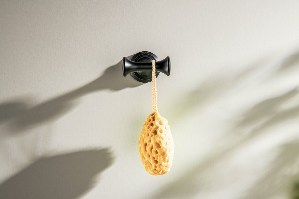 Крючок для ванной двойной Aquatek Классик матовый черный AQ4502MB