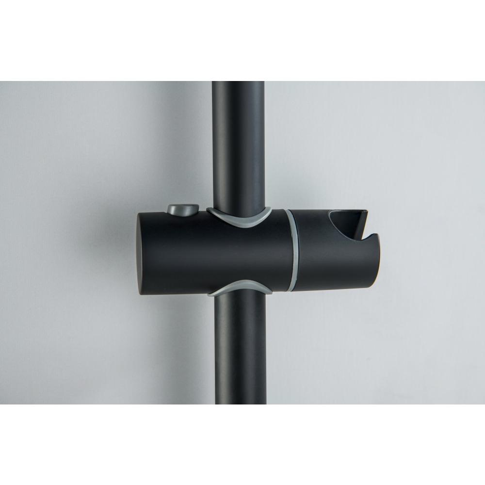 Душевой гарнитур Aquanet Бетта 3jet 65 см матовый черный AQ2013MB