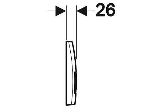 Смывная клавиша Geberit Delta50 для двойного смыва черный матовый 115.119.14.1