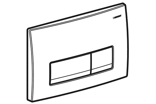 Смывная клавиша Geberit Delta50 для двойного смыва черный матовый 115.119.14.1