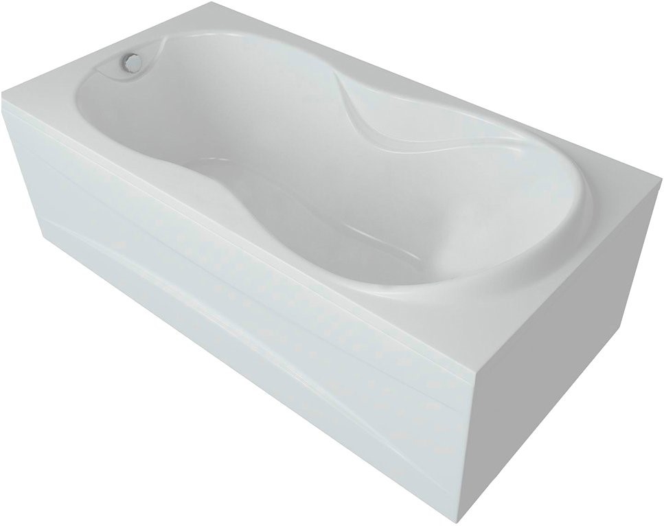 Ванна акриловая 1Marka Мартиника 180x80 см с экраном слив слева MAR180-0000068