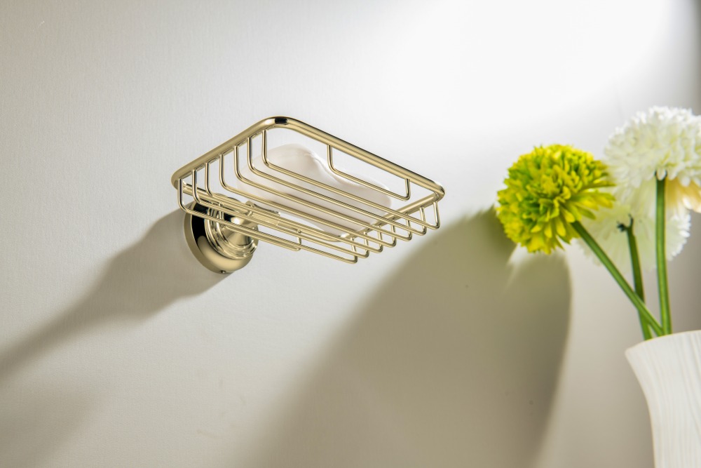 Мыльница-решетка Aquanet Классик полированное золото AQ4533PG