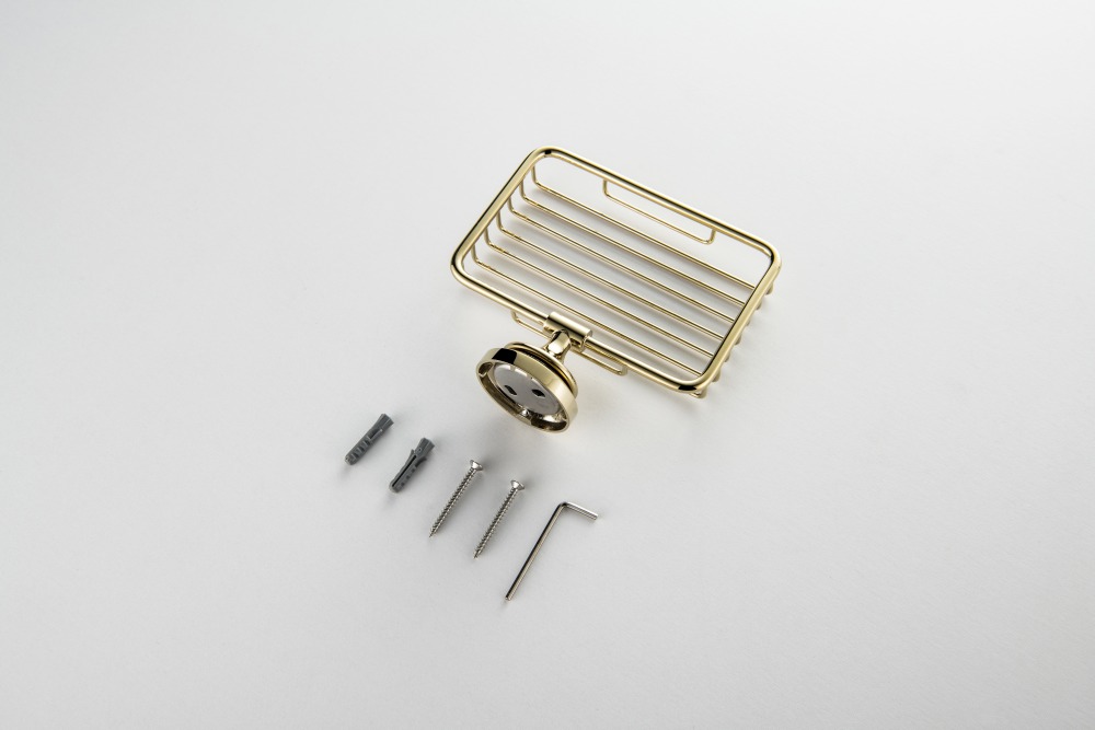 Мыльница-решетка Aquanet Классик полированное золото AQ4533PG