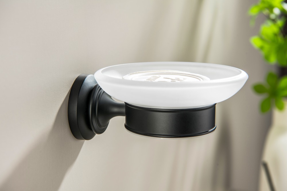 Мыльница для ванной Aquatek Классик матовый черный AQ4503MB