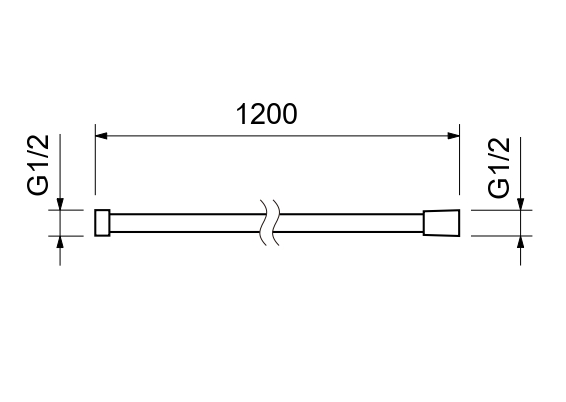 Шланг для душа Aquanet 120 см нержавеющая сталь оружейная сталь AQ2103BGM