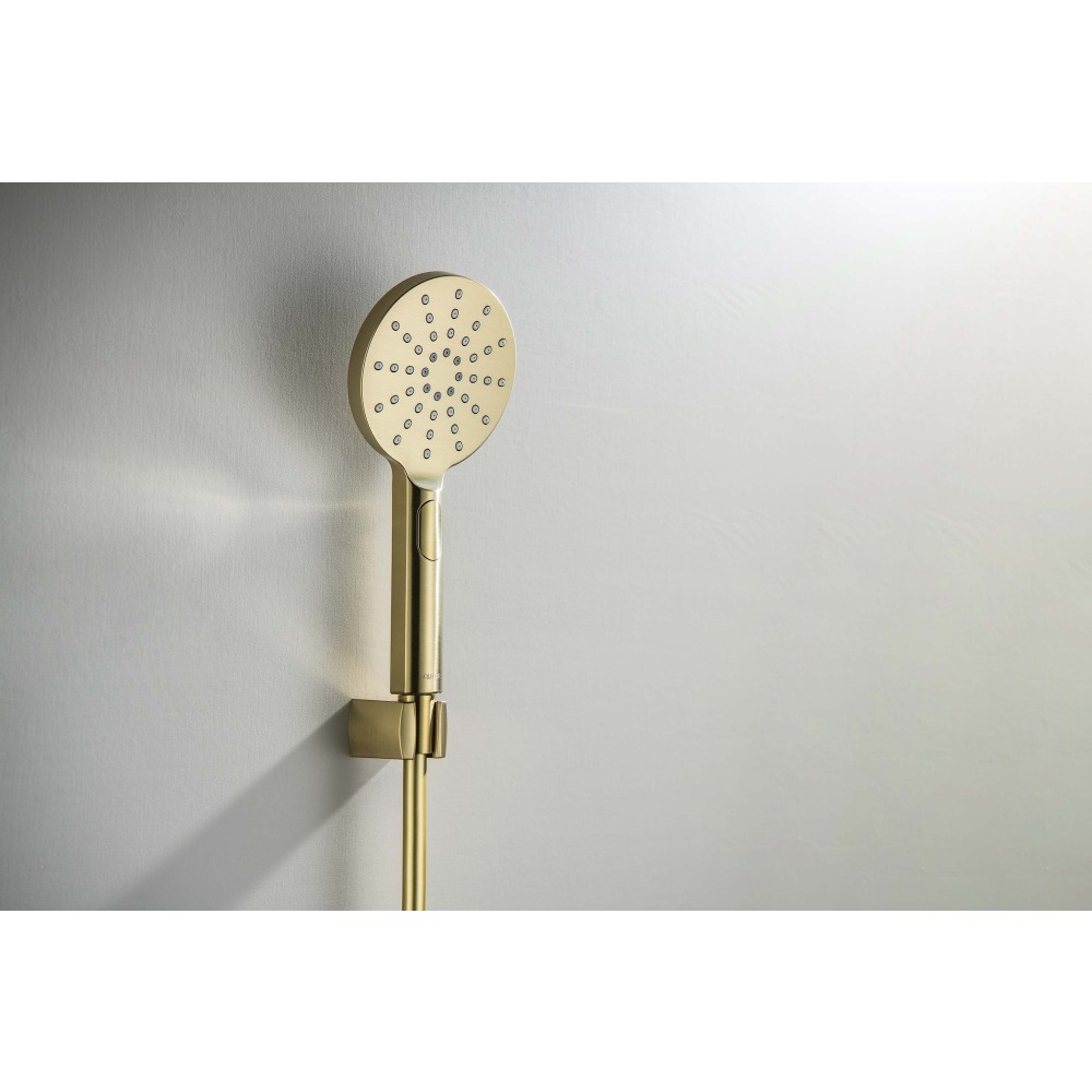 Душевой набор Aquanet Оберон Select 120 3jet шлифованное золото AQ2033BG