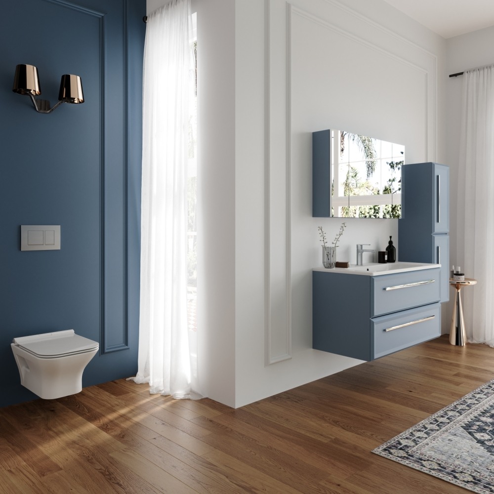 Унитаз подвесной Serel Nita с тонким сиденьем микролифт NT10SL