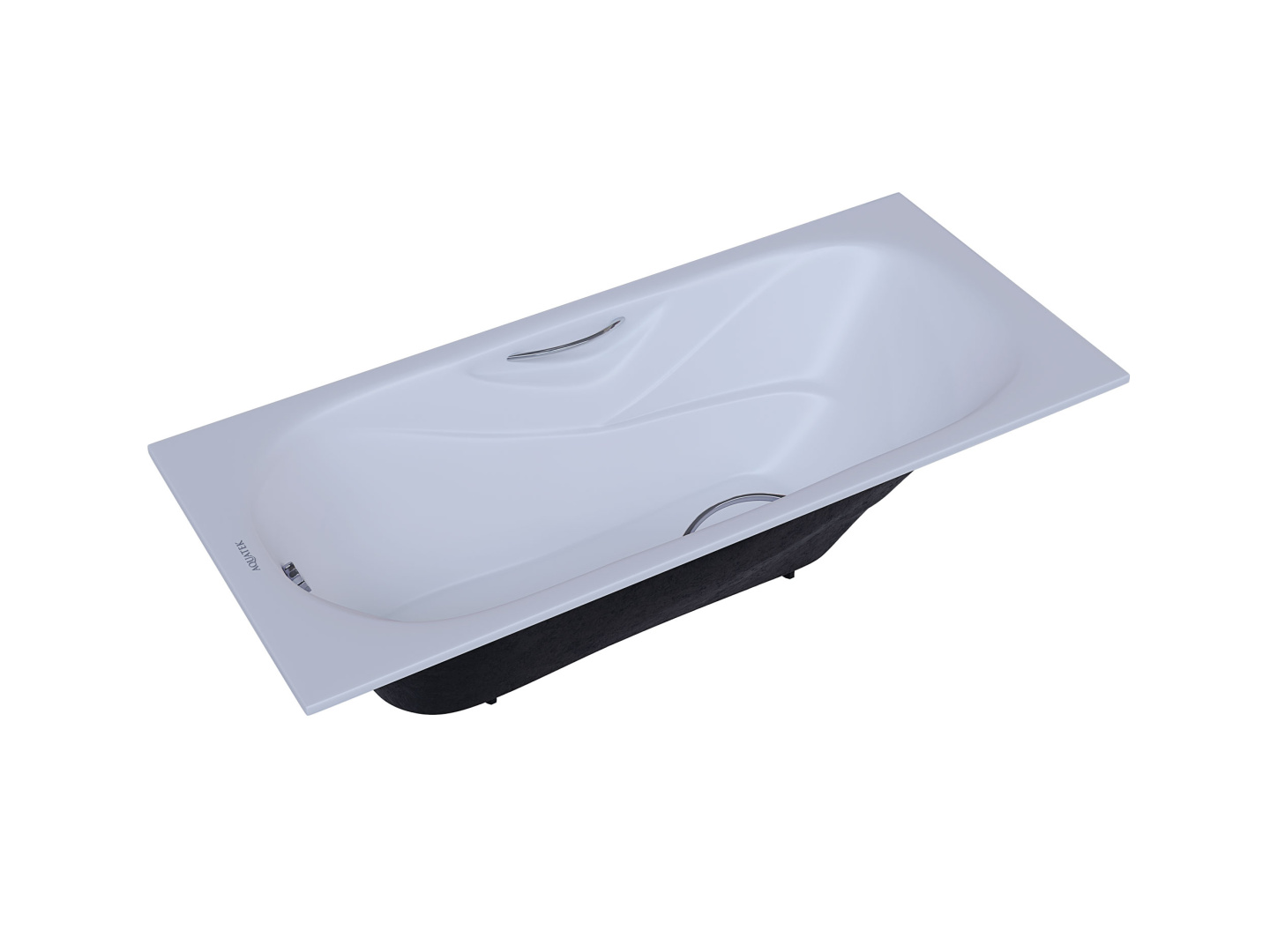 Ванна чугунная Aquanet Gamma 1500x750 мм с ножками и ручками AQ8050FH-00