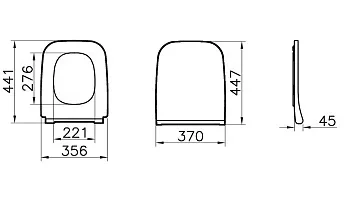 Комплект унитаз подвесной VitrA Integra Square с тонким сиденьем микролифт, инсталляцией и панелью смыва 9856B003-7206